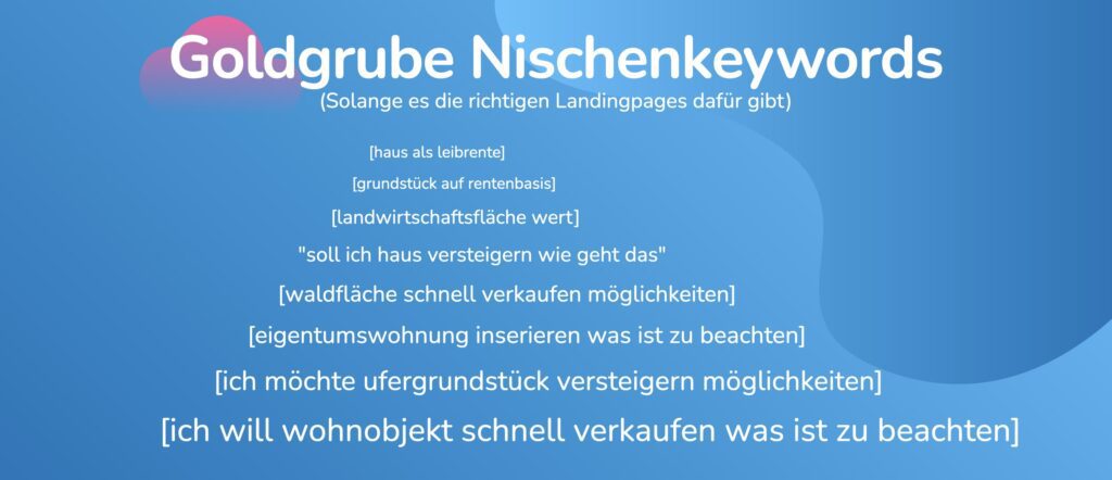 Goldgrube Nischenkeywords
